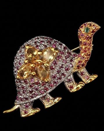 Citrien - Zilver, Le Gardien du Monde - Schildpad- en, Antiek en Kunst