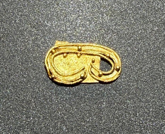 Époque Viking Or Pendentif lunaire exquis, à porter, avec un, Antiquités & Art, Antiquités | Autres Antiquités