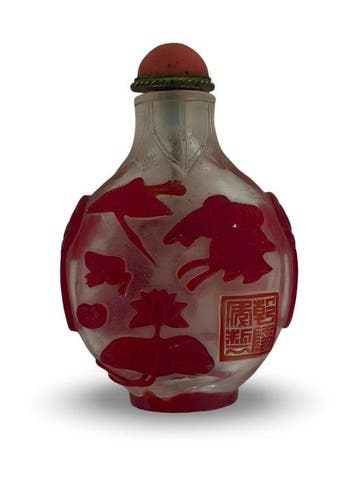 Bouteille de tabac à priser - Verre - Snuiffles avec arrêt