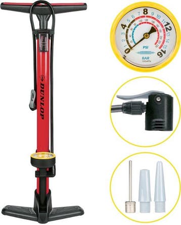 2dekans | Dunlop Fietspomp met Drukmeter - Fiets Pomp voor, Ophalen of Verzenden