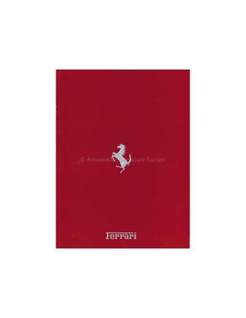 1990 FERRARI PROGRAMMA BROCHURE DUITS 573/89