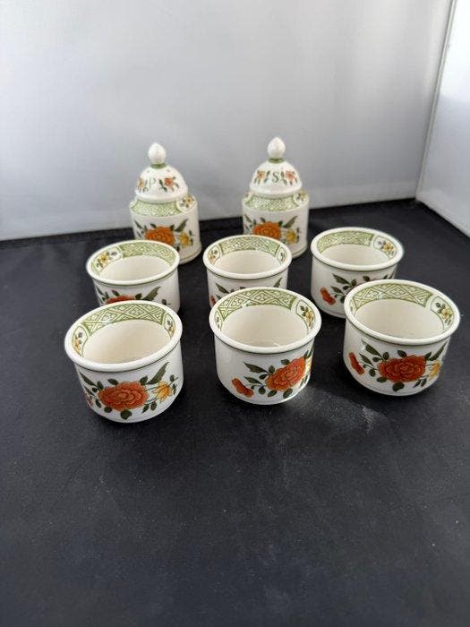 Villeroy & Boch - Eierdopje (8) - Summer Day - vitro, Antiek en Kunst, Antiek | Meubels | Tafels