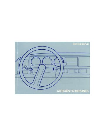 1974 CITROEN D / DS INSTRUCTIEBOEKJE FRANS