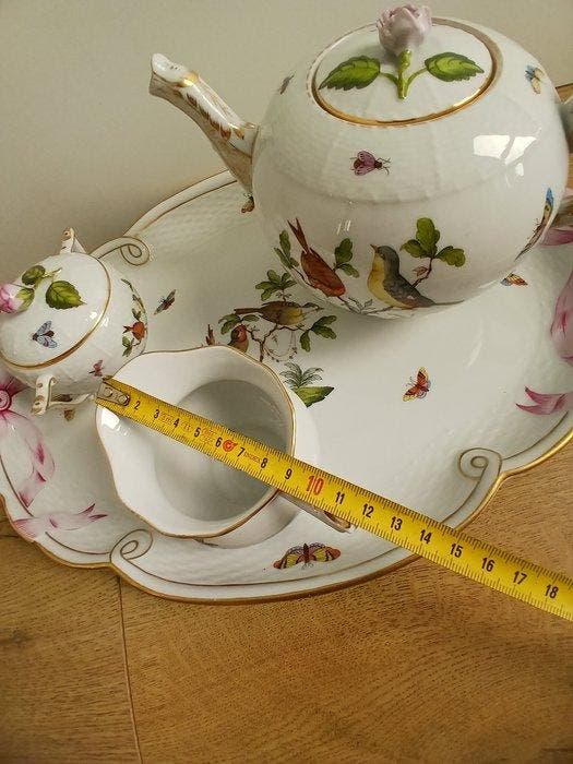 Herend - Koffie- en theeservies (6) - Rothschild -, Antiquités & Art, Antiquités | Meubles | Tables