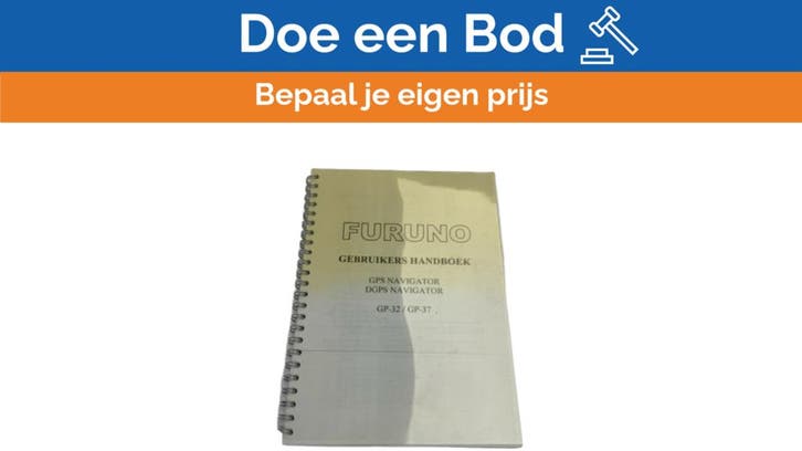 Bieden: Furuno GPS Operators Manual GP-32/37 NL, Watersport en Boten, Navigatiemiddelen en Scheepselektronica, Ophalen of Verzenden