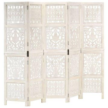 Kamerscherm 200cm wit -37% Retour deal!, Verzenden