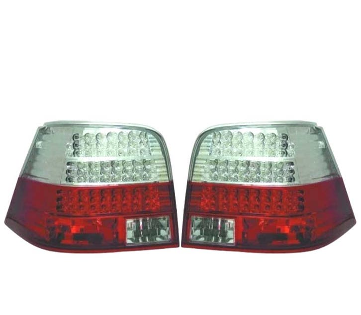 Feux Arrière Pour Volkswagen Vw Golf 4 97-03 Led Rouge Chrom, Autos : Pièces & Accessoires, Éclairage, Envoi