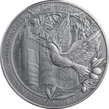 Kameroen. 2000 Francs 2025 The Annunciation - Bible Stories