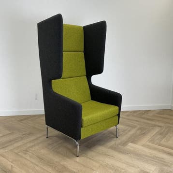 Akoestische fauteuil van DeBerenn model Versis, Antraciet -