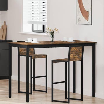vidaXL Staande Bartafel Bewerkt hout, Verzenden