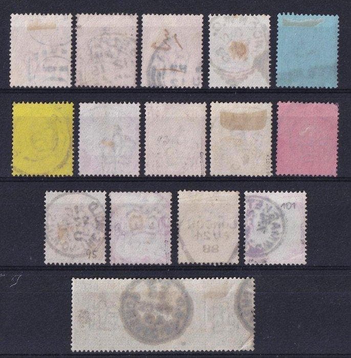 Groot-Brittannië 1887/1900 - volledige set Queen Victoria, Timbres & Monnaies, Timbres | Europe | Royaume-Uni