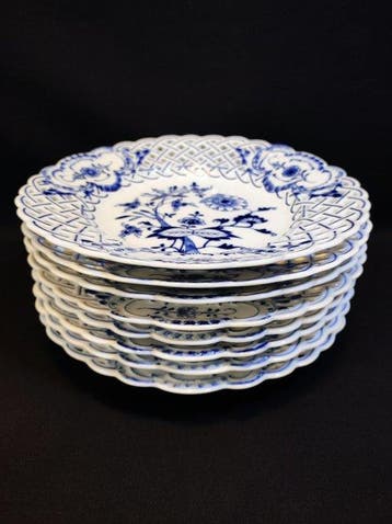 Meissen - Bord (8) - Ø 20,8 cm 8er Set antike