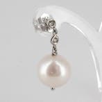 Boucles doreilles - 18 carats Or blanc Diamant (Naturelle)