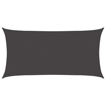 vidaXL Zonneschaduwzeil Antracietkleurig 2 x 6 m HDPE, Verzenden, Nieuw