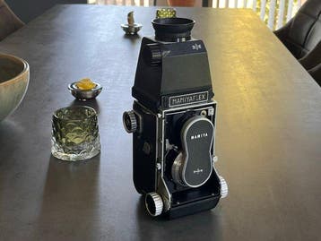Mamiya C2 + Sekor 3,5/105mm + Waist level finder + Porro, Nieuw
