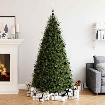 vidaXL 111-delige Kerstballenset polystyreen zwart, Verzenden