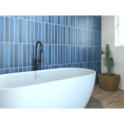 Wandtegel Ragno Sense Jeans Langwerpig Blauw Mat 6,5x39,5, Bricolage & Construction, Dalles & Carrelages, Ophalen of Verzenden