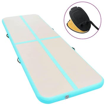 vidaXL Gymnastiekmat met pomp opblaasbaar 300x100x10 cm PVC, Verzenden, Nieuw