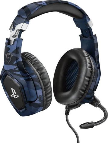 Trust GXT 488B Forze Headset Blauw (PS4 Accessoires), Ophalen of Verzenden, Zo goed als nieuw