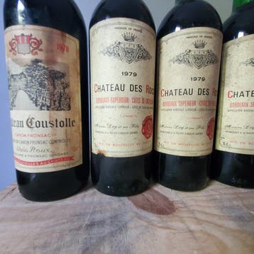 5x 1979 Chateau des Rocs - 1x 1978 Chateau Coustolle -