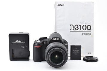 Nikon D3100 + AF-S DX Nikkor 3.5-5.6/18-55mm G VR Shutter, Audio, Tv en Foto, Nieuw