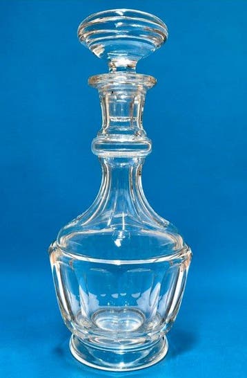 Karaf - Art Nouveau - geslepen kristal - Antieke kristallen