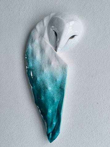 Federico Alibrio - Abyssal Guardian - Leaf Barn Owl, Antiek en Kunst