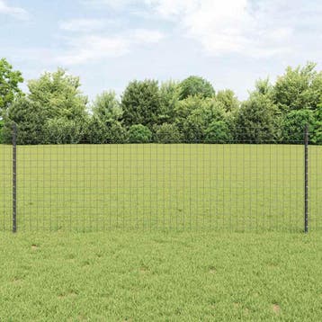 vidaXL ingegraven hekpalen 22 st Grijs 120 cm Gepoedercoat, Verzenden, Nieuw