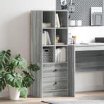 vidaXL Highboard met lade Grijs Sonoma 45,5 x 34 x 127 cm, Verzenden, Nieuw