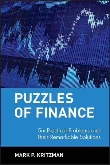 Puzzles of Finance 9780471246572 Mark P. Kritzman, Verzenden, Mark P. Kritzman