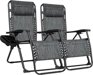 2dekans | Vaive Luxe Tuinstoelen Duoset - Verstelbare, Ophalen of Verzenden