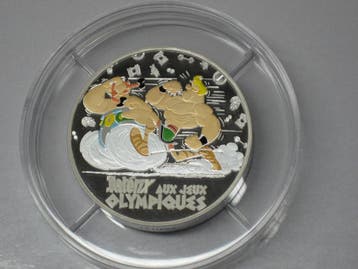 Frankreich 50 Euro 2024 Asterix bei den olympischen Spiel..., Postzegels en Munten, Verzenden, België