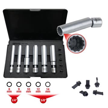 KS Tools Bougie- en Gloeibougiedoppenset 11-delig, Verzenden