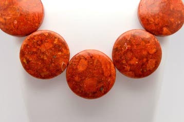 Koraal - Natuurlijke Indonesische rode koraal - 117 g -, Verzamelen, Mineralen en Fossielen