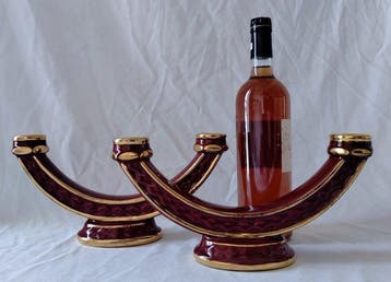 Kaarsenhouder 2 kroonluchters in Art déco-stijl (2) -