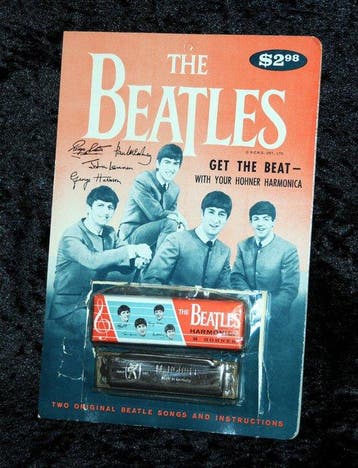 Beatles - zeer zeldzame vintage ‘Harmonica’ in originele, Nieuw in verpakking