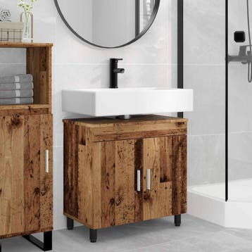 vidaXL Badkamer vaniteitsunit Oud hout 60 x 35 x 60 cm, Verzenden, Nieuw