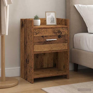 vidaXL Nachttafels Oud hout 40 x 30 x 60 cm Bewerkt hout, Verzenden, Nieuw
