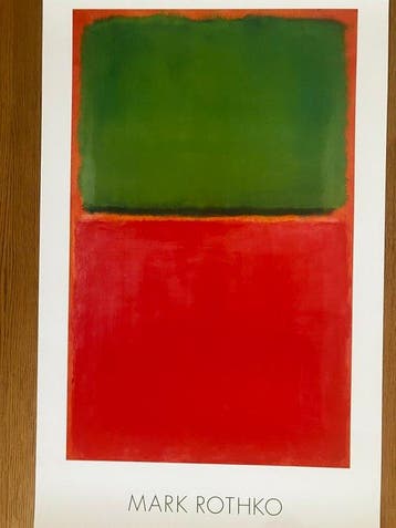 Rothko - Green Red on Orange - Tamaño XL