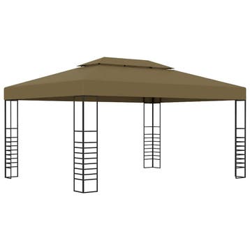 vidaXL Prieel 180 g/m² 3x4 m taupe, Verzenden