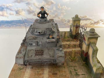 Tamiya - Speelgoed voertuig 2 keer diorama Duitse tank en, Nieuw