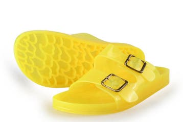 Colors of California Slippers in maat 38 Geel, Kleding | Dames, Schoenen, Slippers, Verzenden, Geel, Zo goed als nieuw