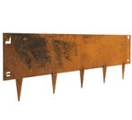 Cortenstaal borderrand 24x106 cm flexibel, Nieuw