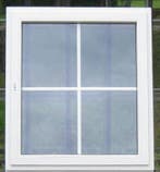 pvc raam , chassis , venster 115 x 130 wit / zwart 9005, Doe-het-zelf en Bouw, Raamkozijnen en Schuifdeuren, 75 tot 150 cm, Kunststof