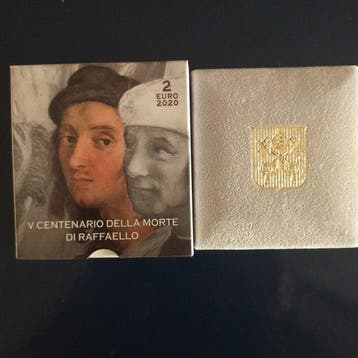 Vaticaan. 2 Euro 2020 Raffaello Sanzio Proof (Zonder