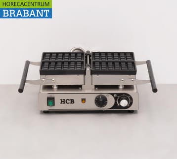 Gaufrier inclinable HCB en acier inoxydable avec minuterie, Articles professionnels, Verzenden