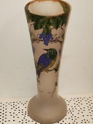 François Théodore Legras (1839-1916)- vase émaillé