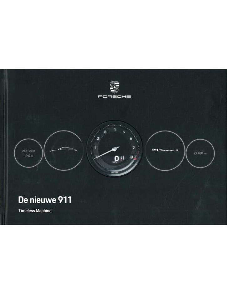 2019 PORSCHE 911 CARRERA S HARDCOVER BROCHURE NEDERLANDS, Livres, Autos | Brochures & Magazines