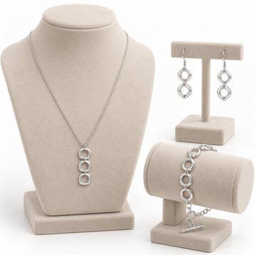 Zonder minimumprijs - 3-delige sieradenset Zilver