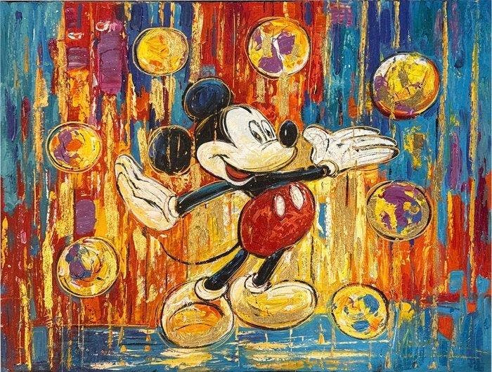 Nguyn Vit Lâm (1993) - Mickey 16 Vintage 60 80 cm., Antiquités & Art, Art | Peinture | Moderne
